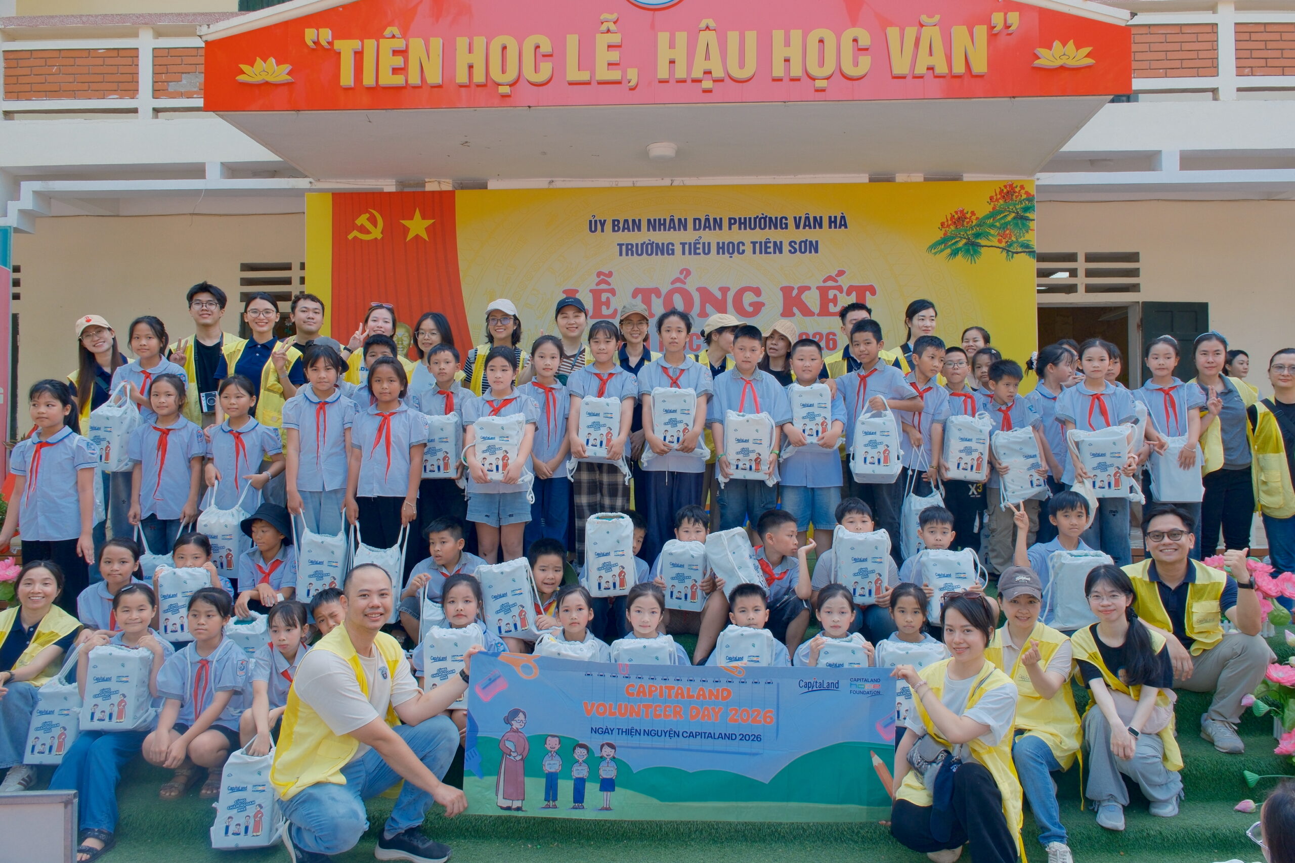 CapitaLand Development distributes school essentials to over 2,000 students across five schools in Vietnam, under CapitaLand Hope School Programme